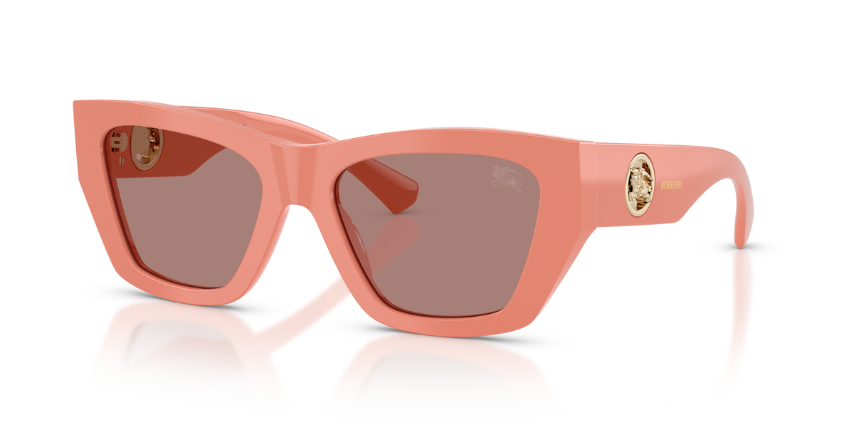 Burberry BE4492 Sunglasses in 421973 Pink / Light Brown lens