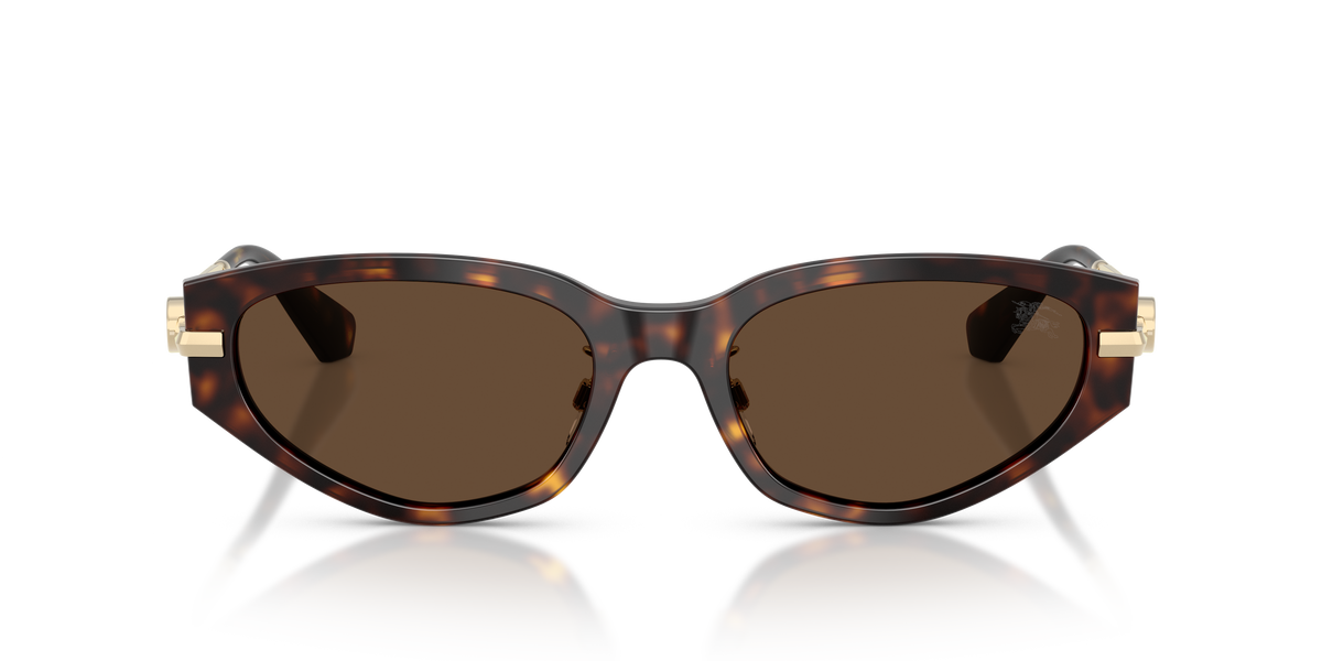 Burberry BE4493D Sunglasses in 300273 Dark Havana / Dark Brown lens, front view