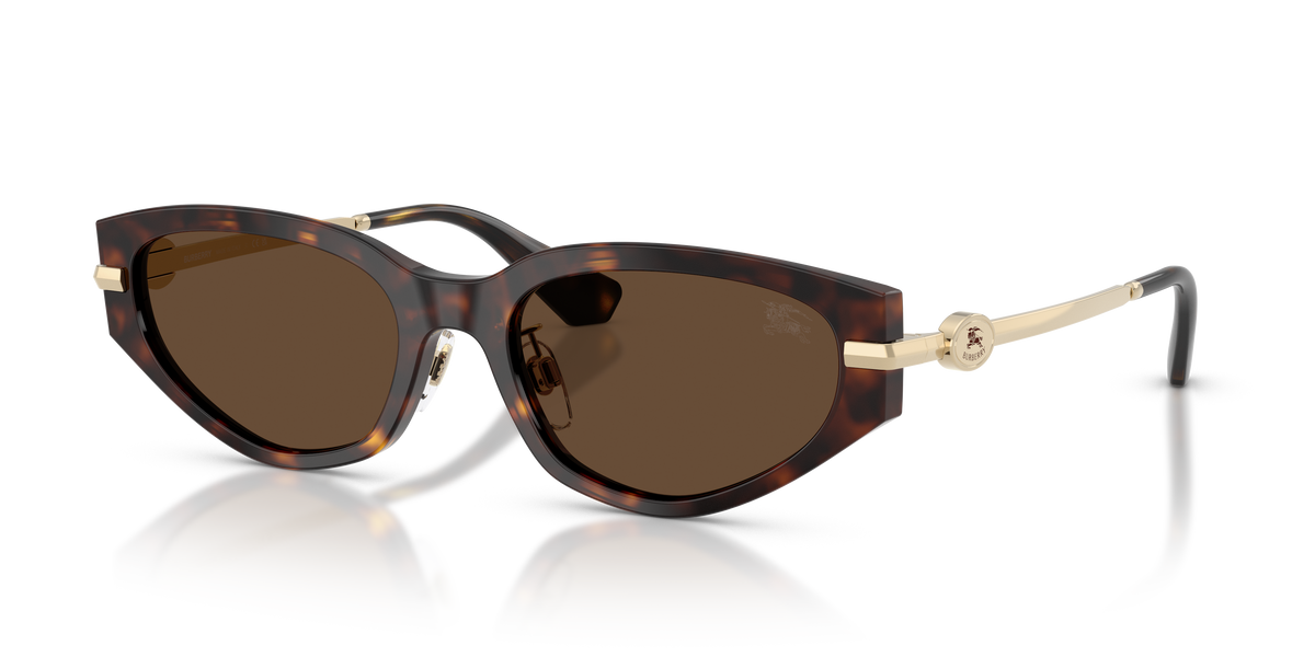 Burberry BE4493D Sunglasses in 300273 Dark Havana / Dark Brown lens