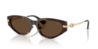 Burberry BE4493D Sunglasses in 300273 Dark Havana / Dark Brown lens