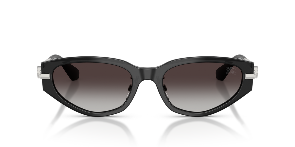 Burberry BE4493D Sunglasses in 41128G Grey / Grey Gradient lens, front view