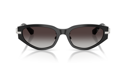 Burberry BE4493D Sunglasses in 41128G Grey / Grey Gradient lens, front view
