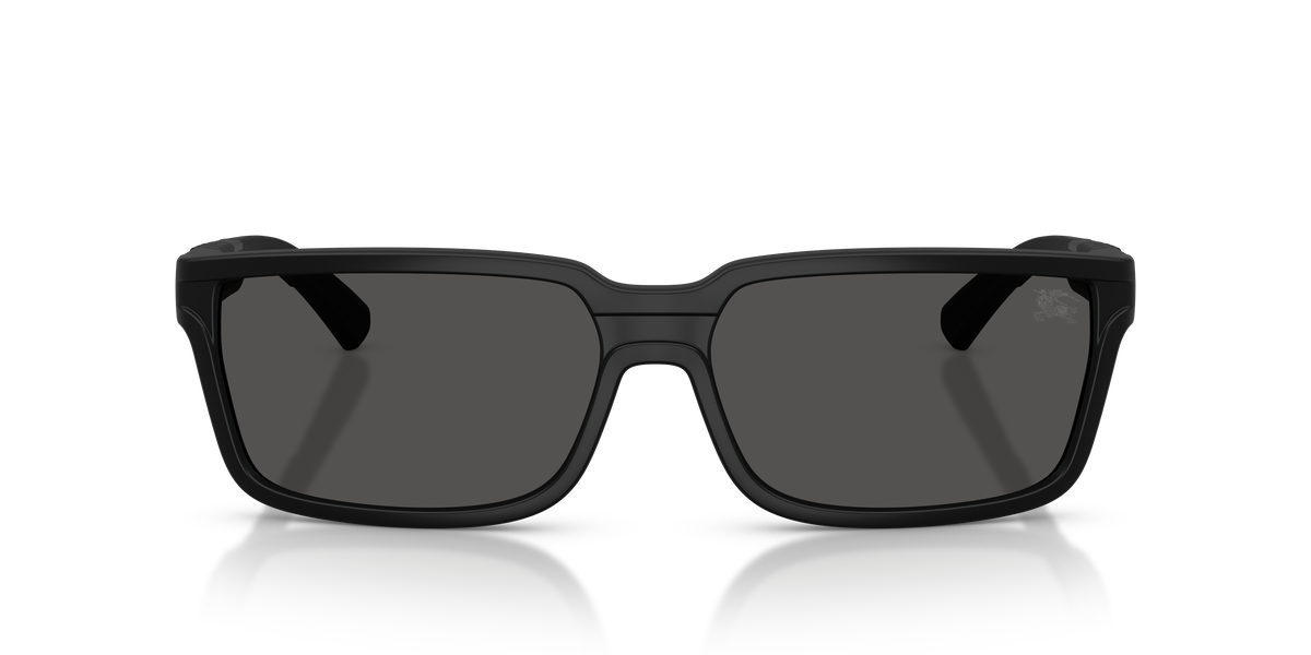 Burberry BE4495D Sunglasses in 346487 Matte Black / Dark Grey lens, front view