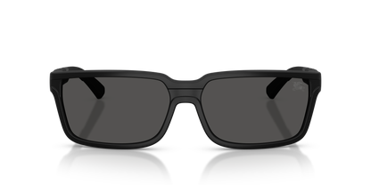 Burberry BE4495D Sunglasses in 346487 Matte Black / Dark Grey lens, front view