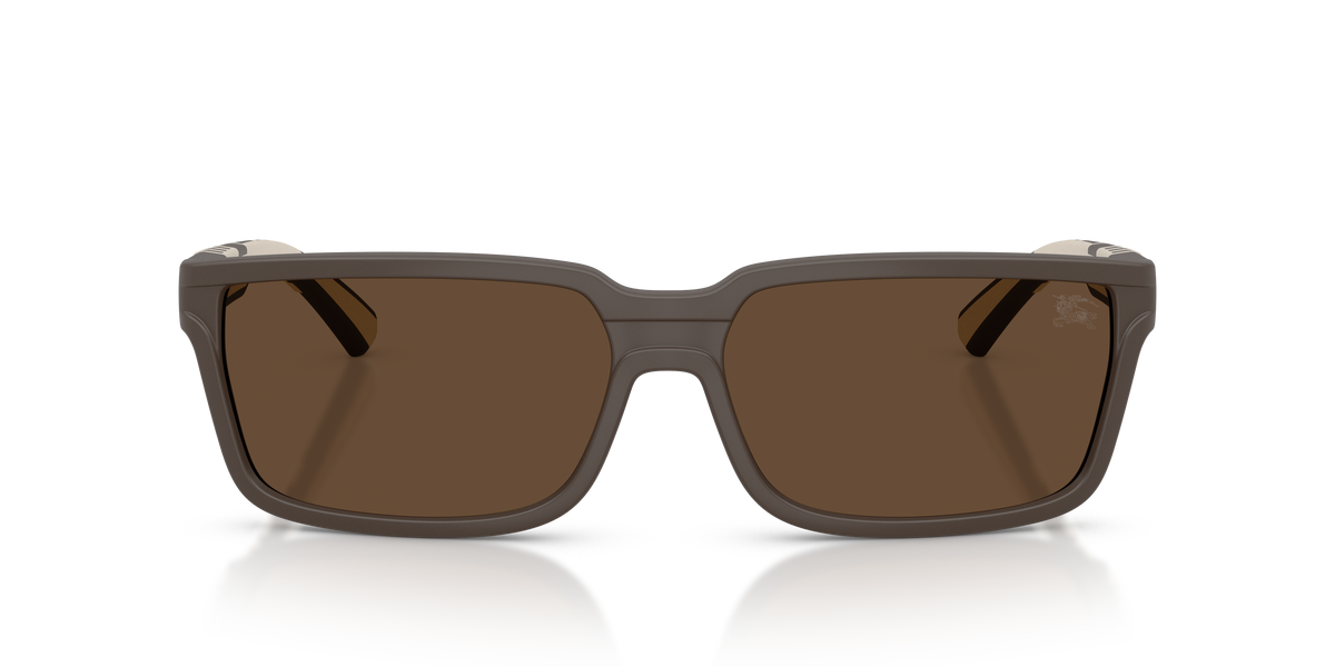 Burberry BE4495D Sunglasses in 423473 Matte Brown / Dark Brown lens, front view