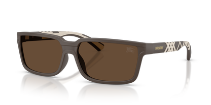 Burberry BE4495D Sunglasses in 423473 Matte Brown / Dark Brown lens