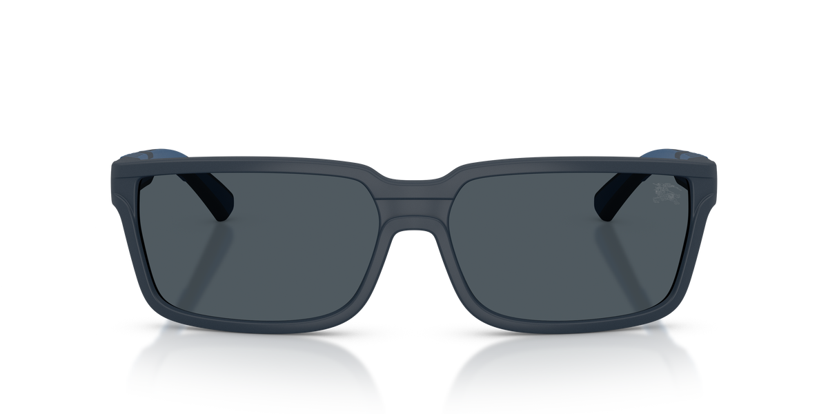 Burberry BE4495D Sunglasses in 424087 Matte Blue / Dark Grey lens, front view