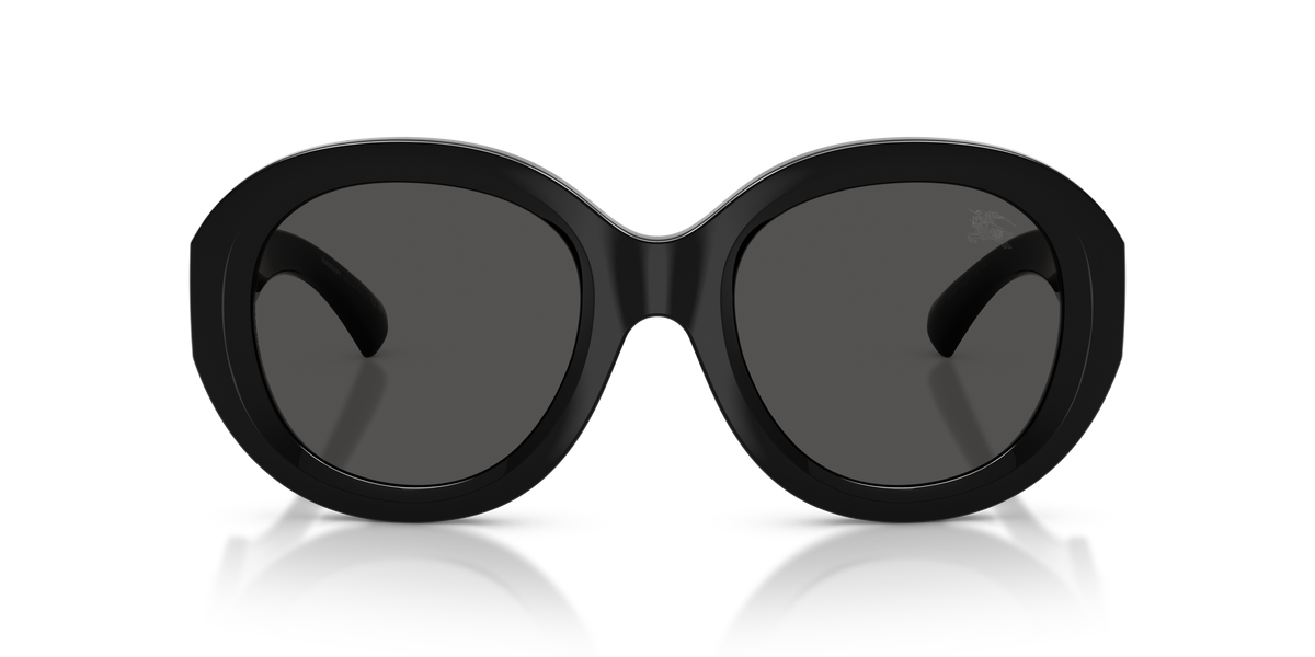 Burberry BE4497U Sunglasses in 300187 Black / Dark Grey lens, front view