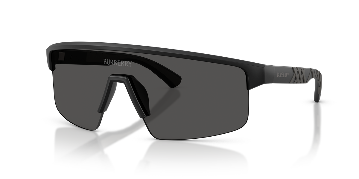 Burberry BE4498 Sunglasses in 426087 Matte Black / Dark Grey lens