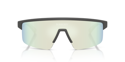 Burberry BE4498 Sunglasses in 4264BW Matte Grey / Blu Specchio Bianco lens, front view
