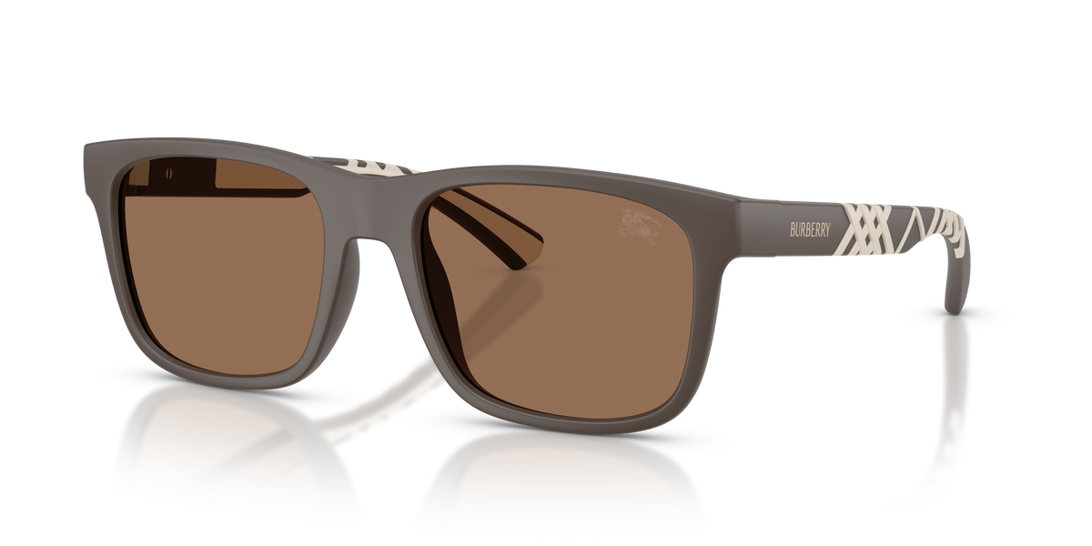 Burberry BE4499U Sunglasses in 423473 Matte Brown / Dark Brown lens