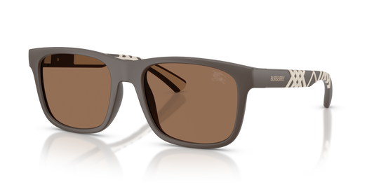 Burberry BE4499U Sunglasses in 423473 Matte Brown / Dark Brown lens