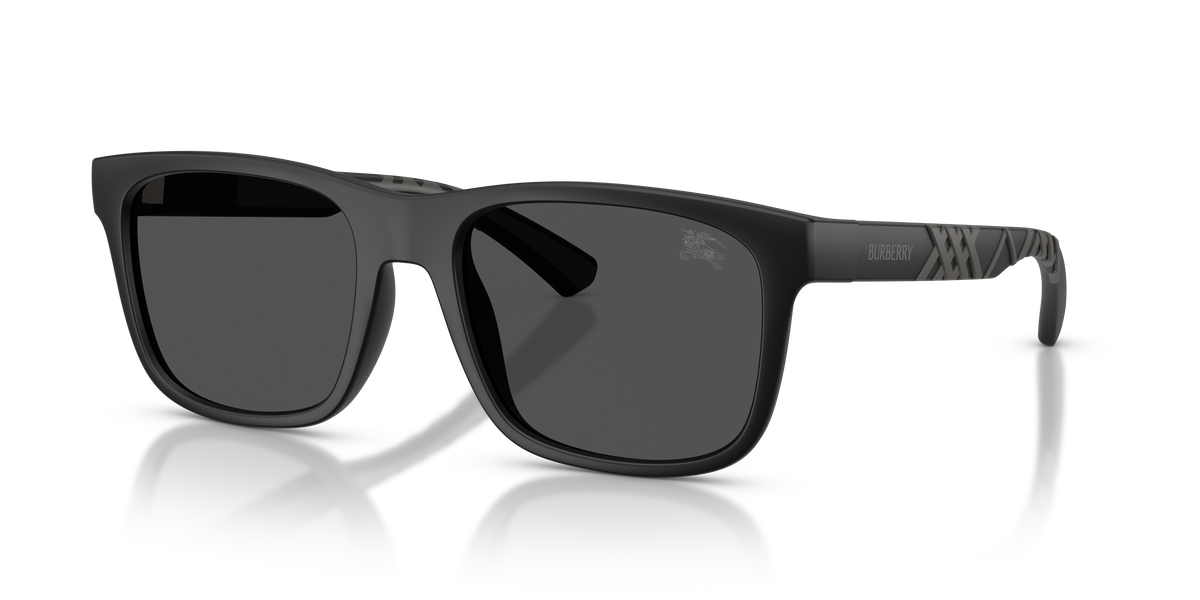 Burberry BE4499U Sunglasses in 426087 Matte Black / Dark Grey lens