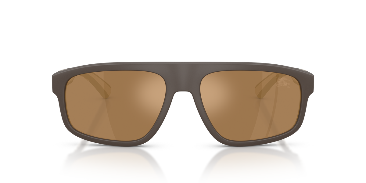 Burberry BE4501U Sunglasses in 4234F9 Matte Brown / Brown Mirror Bronze lens, front view