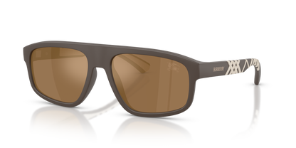 Burberry BE4501U Sunglasses in 4234F9 Matte Brown / Brown Mirror Bronze lens