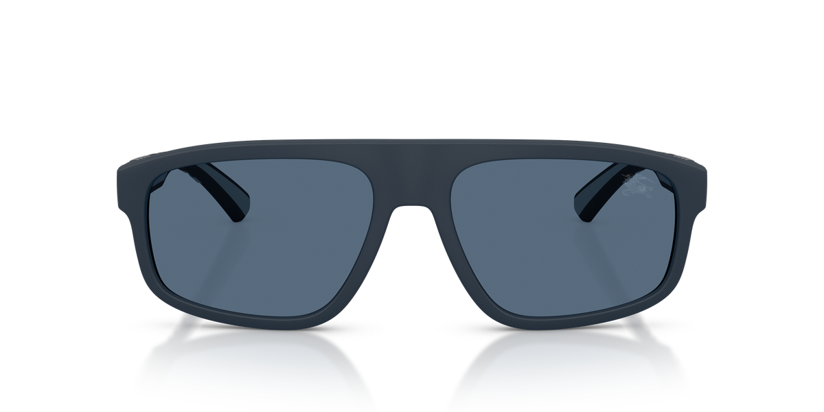 Burberry BE4501U Sunglasses in 426180 Matte Blue / Dark Blue lens, front view