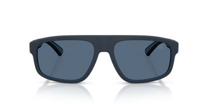 Burberry BE4501U Sunglasses in 426180 Matte Blue / Dark Blue lens, front view