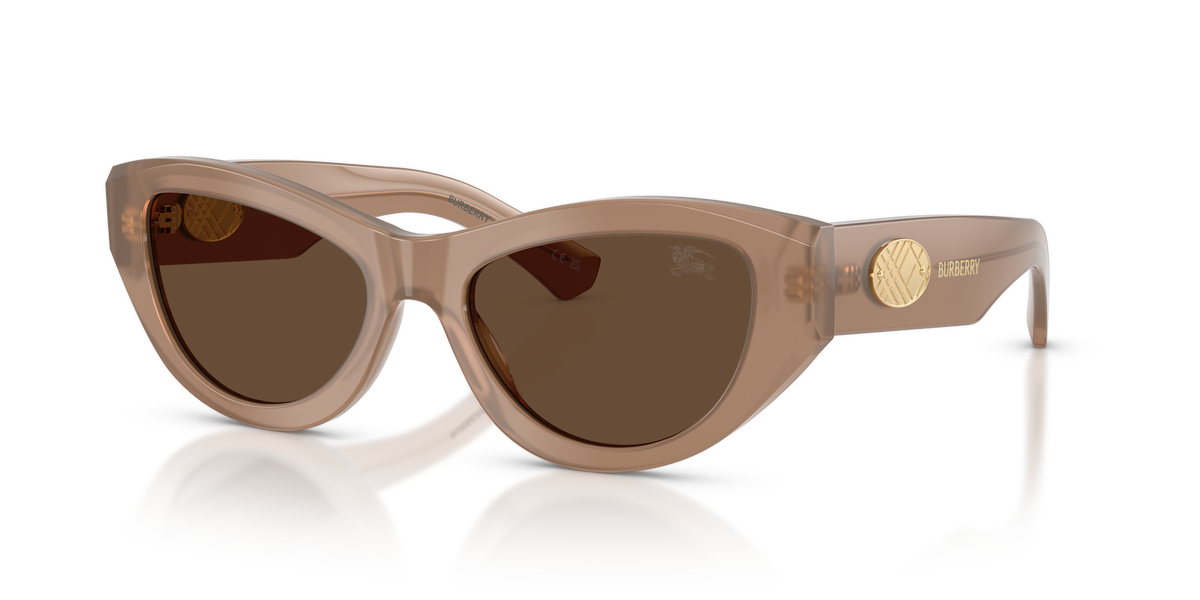 Burberry BE4502 Sunglasses in 425873 Beige / Dark Brown lens