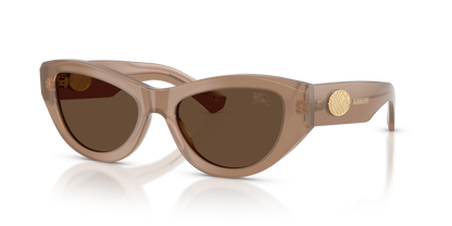 Burberry BE4502 Sunglasses in 425873 Beige / Dark Brown lens