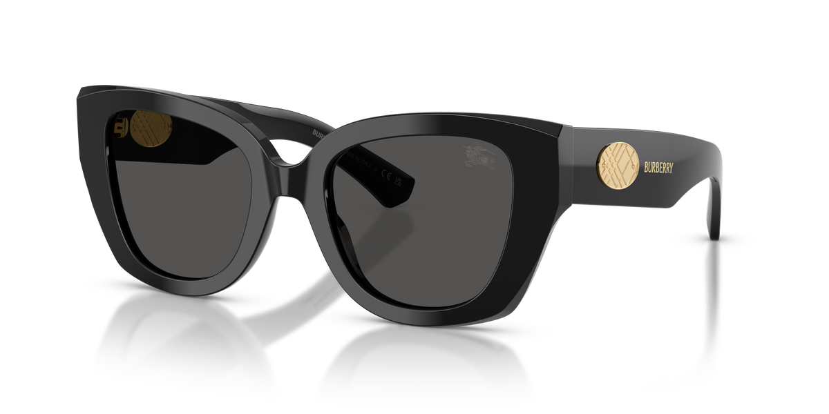 Burberry BE4503 Sunglasses in 300187 Black / Dark Grey lens