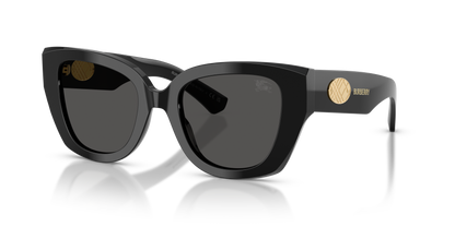 Burberry BE4503 Sunglasses in 300187 Black / Dark Grey lens