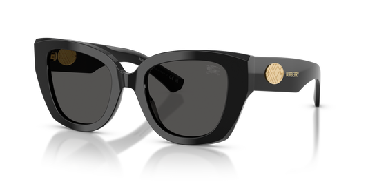 Burberry BE4503 Sunglasses in 300187 Black / Dark Grey lens