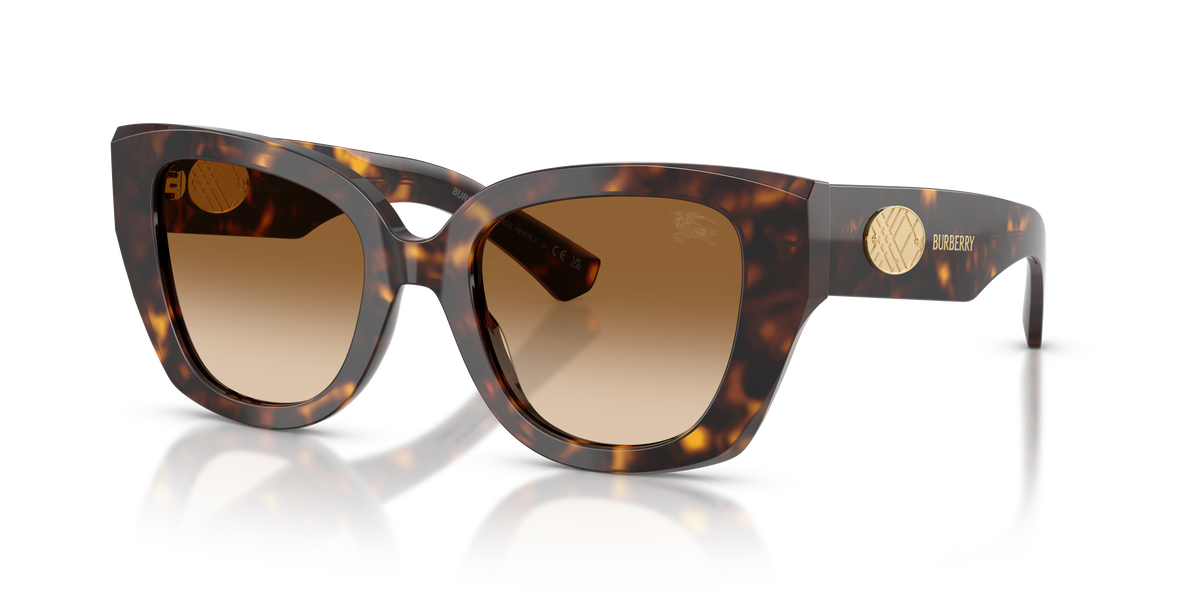 Burberry BE4503 Sunglasses in 300289 Dark Havana / Brown Gradient lens