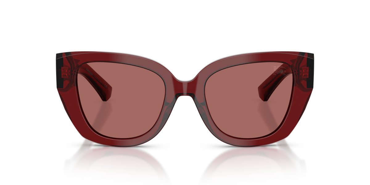 Burberry BE4503 Sunglasses in 419269 Bordeaux / Dark Violet lens, front view