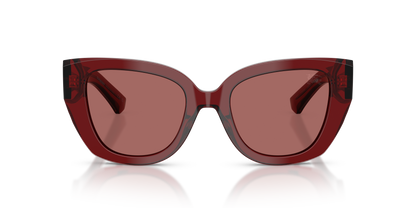 Burberry BE4503 Sunglasses in 419269 Bordeaux / Dark Violet lens, front view