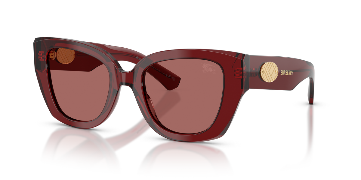 Burberry BE4503 Sunglasses in 419269 Bordeaux / Dark Violet lens