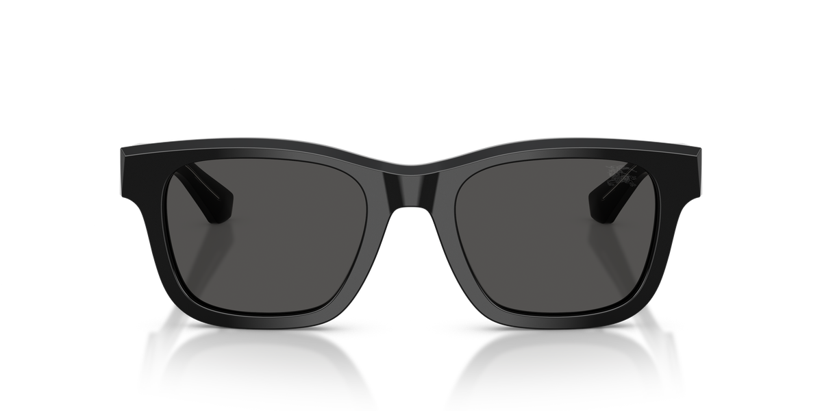 Burberry BE4504 Sunglasses in 420687 Black / Dark Grey lens, front view