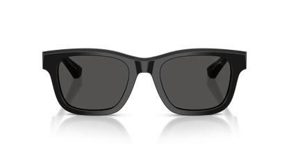Burberry BE4504 Sunglasses in 420687 Black / Dark Grey lens, front view