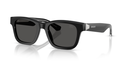 Burberry BE4504 Sunglasses in 420687 Black / Dark Grey lens