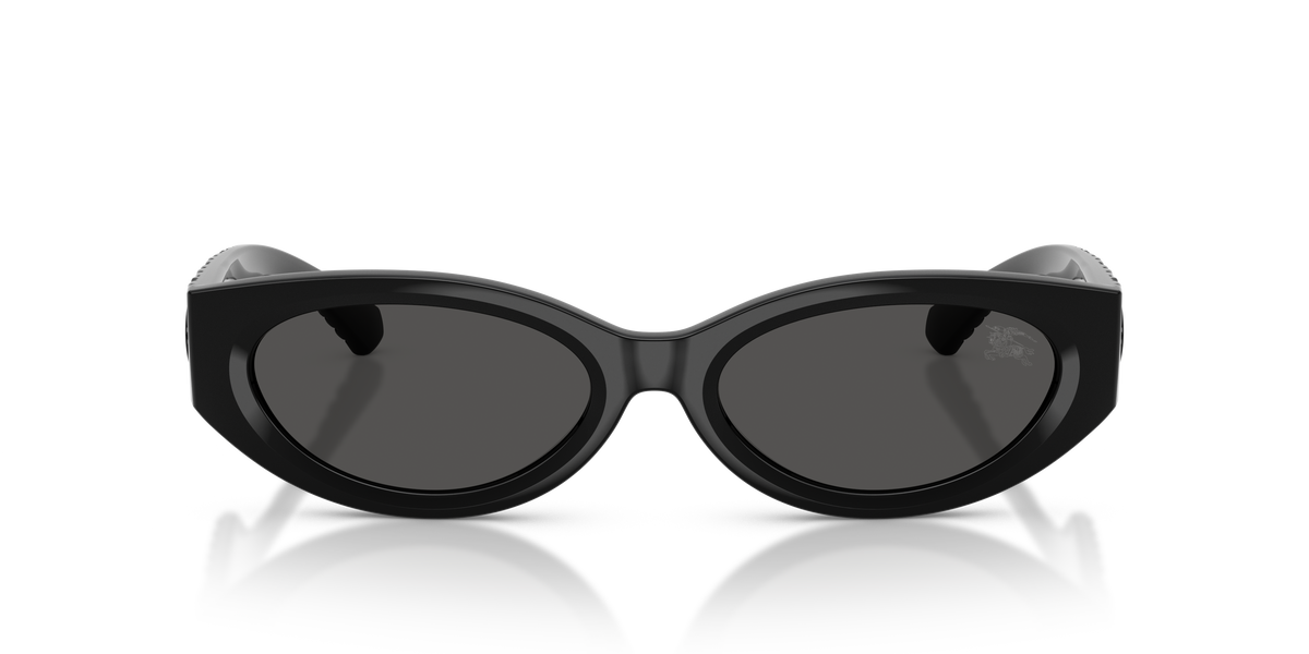 Burberry BE4505U Sunglasses in 300187 Black / Dark Grey lens, front view