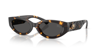 Burberry BE4505U Sunglasses in 410687 Yellow Havana / Dark Grey lens