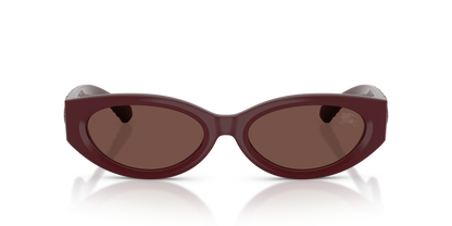 Burberry BE4505U Sunglasses in 425973 Bordeaux / Black Chocolate lens, front view