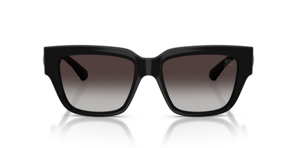 Burberry BE4506U Sunglasses in 30018G Black / Grey Gradient lens, front view