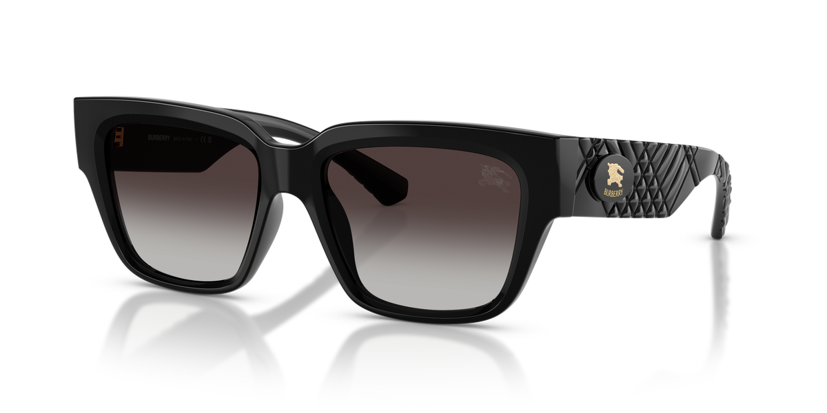 Burberry BE4506U Sunglasses in 30018G Black / Grey Gradient lens