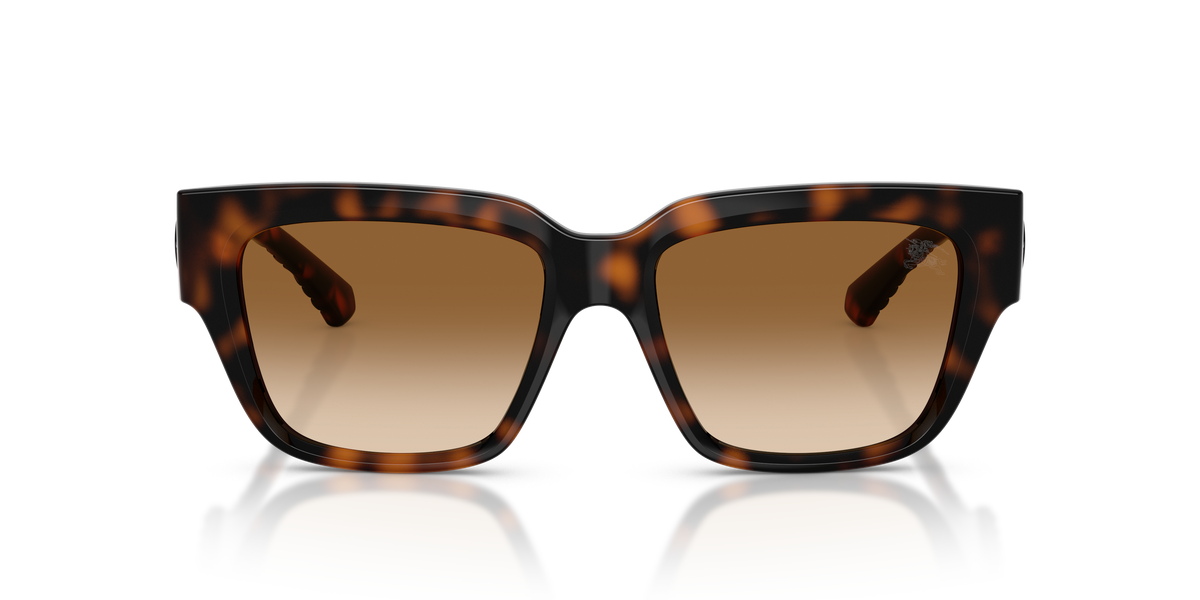 Burberry BE4506U Sunglasses in 300289 Dark Havana / Brown Gradient lens, front view