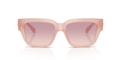 Burberry BE4506U Sunglasses in 426768 Pink / Brown Gradient Dark Violet lens, front view