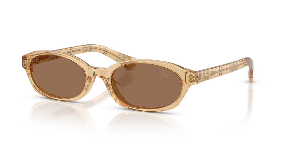 Burberry BE4508D Sunglasses in 416773 Yellow / Dark Brown lens