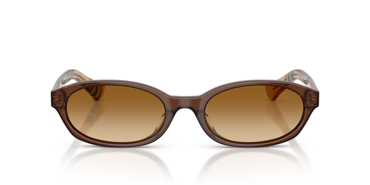 Burberry BE4508D Sunglasses in 424313 Brown / Brown Gradient lens, front view