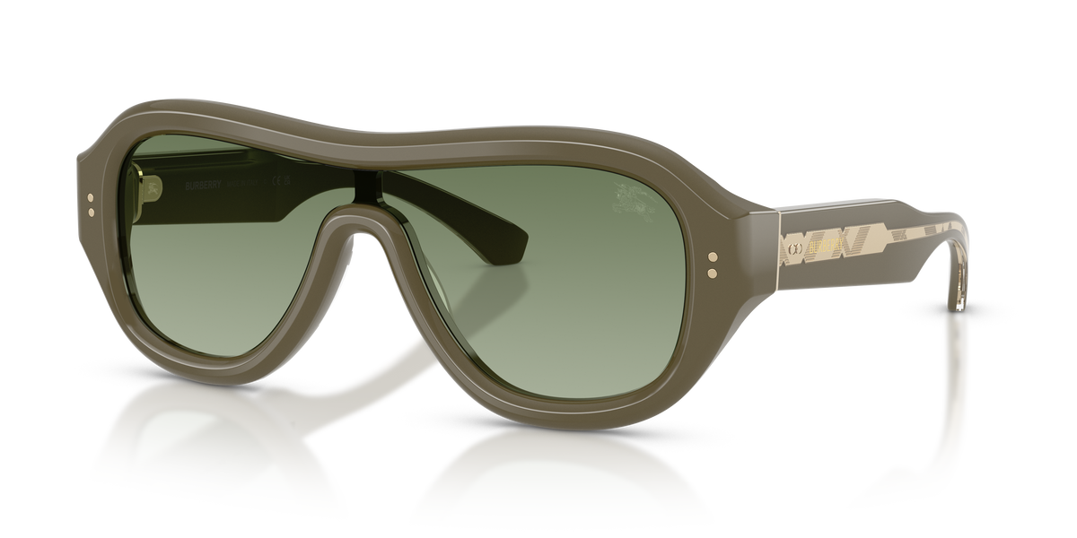 Burberry BE4509U Sunglasses in 42728E Green / Green Gradient lens