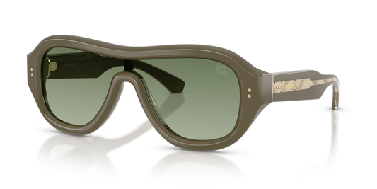Burberry BE4509U Sunglasses in 42728E Green / Green Gradient lens