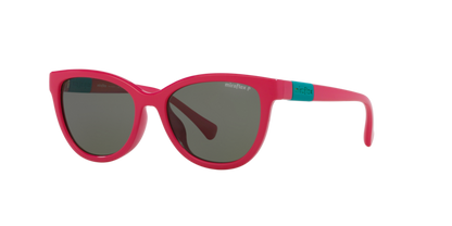 Miraflex MF1039 Kids' Sunglasses in M559 Pink / Polarized Dark Green lens