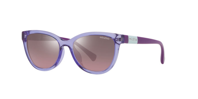 Miraflex MF1039 Kids' Sunglasses in M561 Translucent Lilac / Mirror Gradient Pink lens