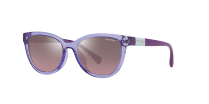 Miraflex MF1039 Kids' Sunglasses in M561 Translucent Lilac / Mirror Gradient Pink lens