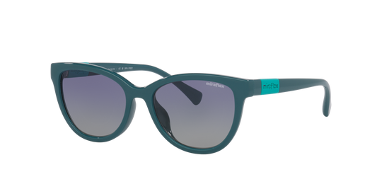 Miraflex MF1039 Kids' Sunglasses in N212 Dark Turquoise / Light Grey Gradient Dark Blue lens