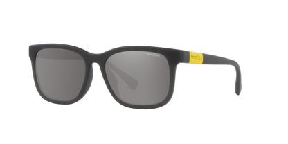 Miraflex MF1040 Kids' Sunglasses in M564 Matte Translucent Dark Grey / Blue Mirror White lens