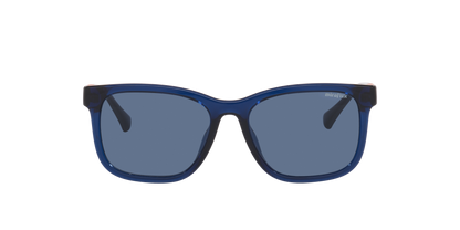 Miraflex MF1040 Kids' Sunglasses in N213 Transparent Navy Blue / Dark Blue lens, front view